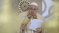 Papa Francesco durante la Messa conclusiva del Congresso Eucaristico Internazionale di Matera, 25 settembre 2022 / Vatican Media / ACI Group