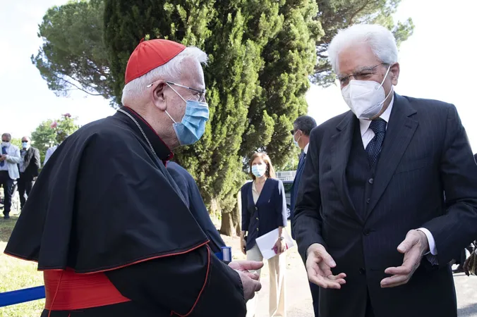 Cardinale Gualtiero Bassetti | Il Cardinale Bassetti con il presidente Sergio Mattarella | Chiesacattolica.it