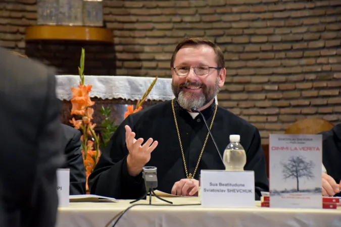 Arcivescovo Maggiore Sviatoslav Shevchuk | L'arcivescovo maggiore Sviatoslav Shevchuk durante la presentazione del libro 