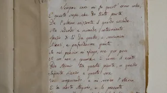Giacomo Leopardi, e i manoscritti  de  "L'infinito"