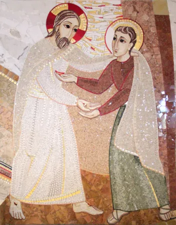 Cristo risorto e san Tommaso.  Cappella della Domus Laetitiae  Assisi (PG) - Italia |  | Centro Aletti