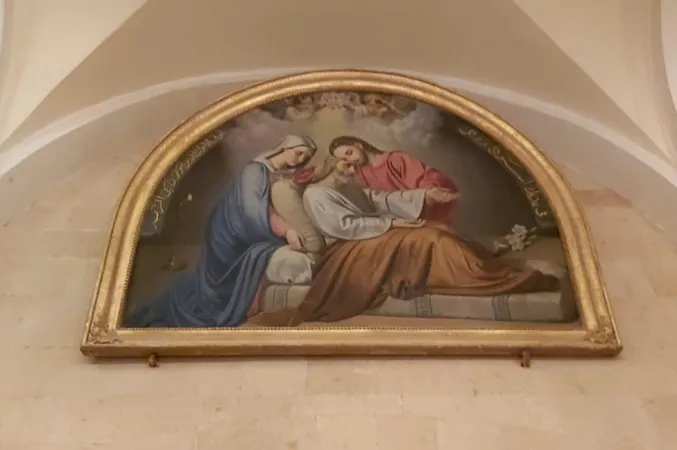 Chiesa di San Giuseppe, Beirut | Un dipinto nella chiesa di San Giuseppe a Beirut, restaurata grazie ad ACS | ACN US