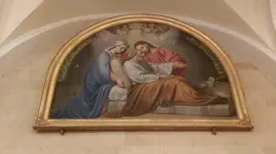 Un dipinto nella chiesa di San Giuseppe a Beirut, restaurata grazie ad ACS / ACN US