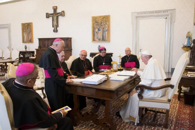 Papa Francesco incontra la presidenza della Conferenza Episcopale del Venezuela, Vaticano, 8 giugno 2017 | L'Osservatore Romano / ACI Group