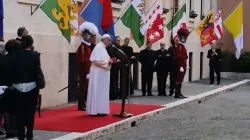 Il Papa benedice la bandiera della Guardia Svizzera Pontificia  / Tiziano Guarneri