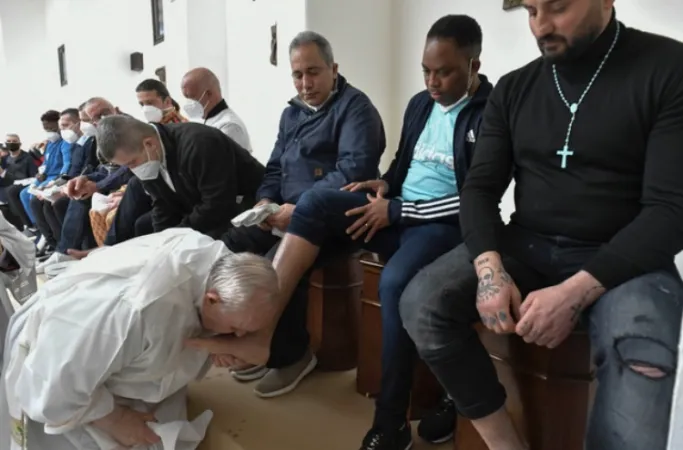 Il Papa nel carcere di Civitavecchia |  | Vatican media / ACI Group