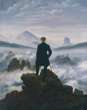 Il Viandante nella nebbia di Caspar David Friedrich |  | pd
