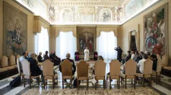 Papa Francesco incontra i familiari delle vittime delle tragedia di Corinaldo dell'8 dicembre 2018, Palazzo Apostolico Vaticano, 12 settembre 2020 / Vatican Media / ACI Group 