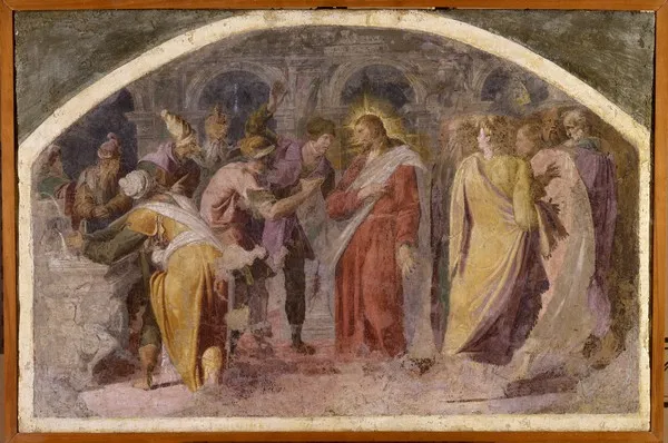 Gesù discute con i farisei  |  | pubblico dominio