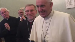 Papa Francesco durante l'incontro con i fedeli del Caucaso / NA