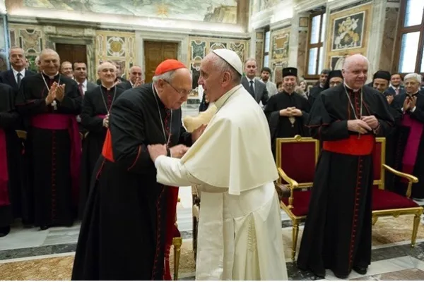 Papa Francesco durante uno dei recenti lavori della ROACO / Radio Vaticana / LOR 