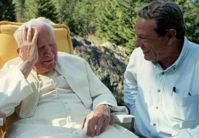 Navarro Valls e Giovanni Paolo II |  | Archivio Navarro Valls