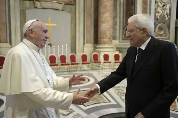 Papa Francesco e il presidente Sergio Mattarella / Presidenza della Repubblica Italiana