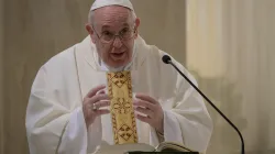 Papa Francesco durante la Messa a Santa Marta, 19 marzo 2020 / Vatican Media / ACI Group