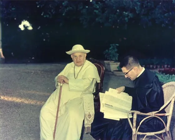 Papa Giovanni Paolo XXIII e il Cardinale Capovilla |  | Archivio Fondazione Papa Giovanni XXIII