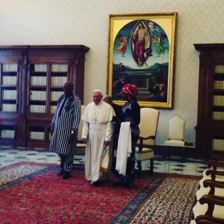 Papa Francesco e il Presidente del Burkina Faso |  | VG/ ACI stampa