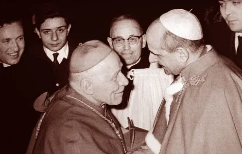 Cardinale Beran | Il Cardinale Beran in un incontro con il Beato Paolo VI a Roma negli anni Sessanta | 30 Giorni
