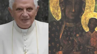 Benedetto XVI saluta il seminario di Czestochowa