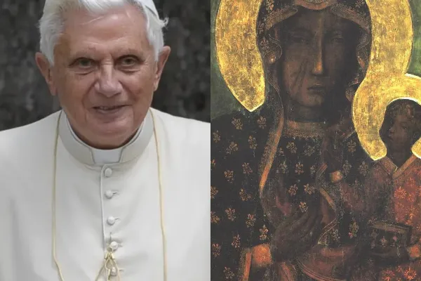 Benedetto XVI e la Madonna di Chestochowa / Vatican Media - Santuario di Chestochowa