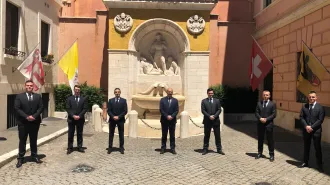 In Vaticano arrivano cinque nuove reclute della Guardia Svizzera pontificia