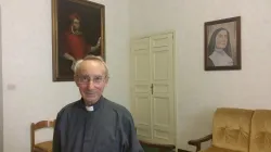 Padre Stephan Horn, segretario del Ratzinger Schuelerkreis, nella Casa Generalizia dei Salvatoriani, Roma, 25 agosto 2015 / Andrea Gagliarducci / ACI Group