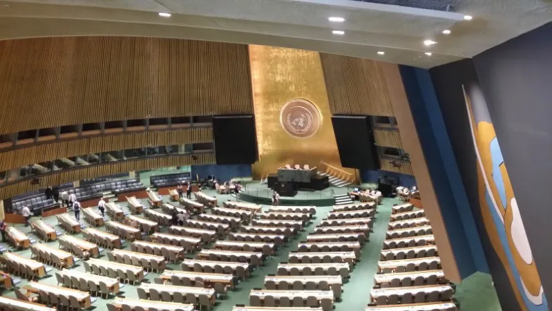 Sala dell'Assemblea Generale delle Nazioni Unite | Andrea Gagliarducci / ACI Stampa