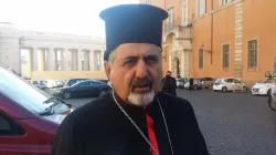 Il Patriarca Younan all'ingresso del Sinodo dei vescovi, 12 ottobre 2015 / Andrea Gagliarducci / ACI Stampa