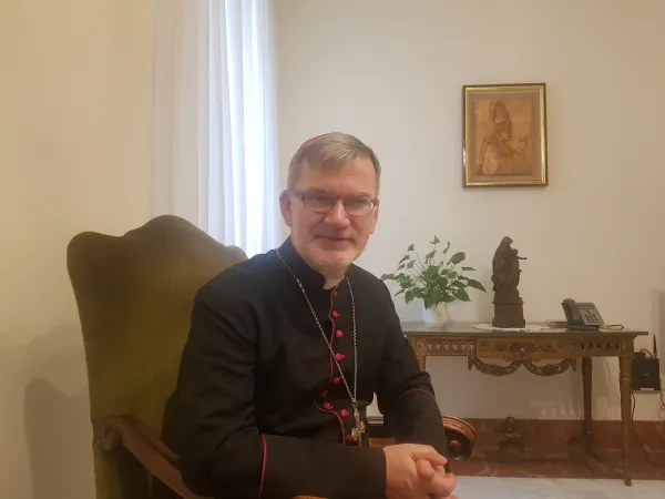 Il vescovo Clemens Pickel di Saratov, intervistato da ACI Stampa nella Domus Sanctae Marthae, 31 gennaio 2018 | AG / ACI Stampa
