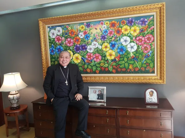 Arcivescovo Bernardito Auza | L'arcivescovo Bernardito Auza, osservatore permanente della Santa Sede presso le Nazioni Unite, nel suo studio | Andrea Gagliarducci / ACI Stampa
