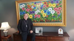 L'arcivescovo Bernardito Auza, osservatore permanente della Santa Sede presso le Nazioni Unite, nel suo studio / Andrea Gagliarducci / ACI Stampa