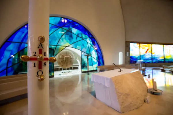 Il Santuario di Maria Theotokos a Loppiano, dove Papa Francesco sosterà in preghiera nella visita del 10 maggio 2018 nella cittadella del Movimento dei Focolari / Daniel Ibanez / ACI Group