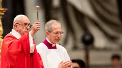 Papa Francesco durante la Messa di Pentecoste, Basilica di San Pietro, 20 maggio 2018 / Daniel Ibanez / ACI Group