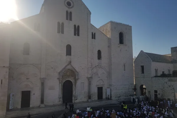 La Basilica di San Nicola a Bari nel giorno dell'incontro del 7 luglio / AG / ACI Stampa