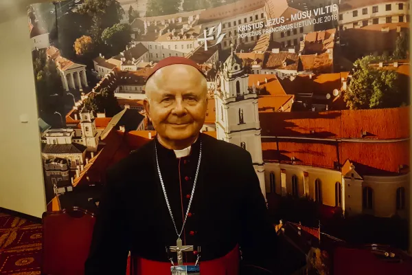 L'arcivescovo Sigitas Tamkvevicius, imprigionato dal KGB dal 1983 al 1988 / Andrea Gagliarducci / ACI Stampa