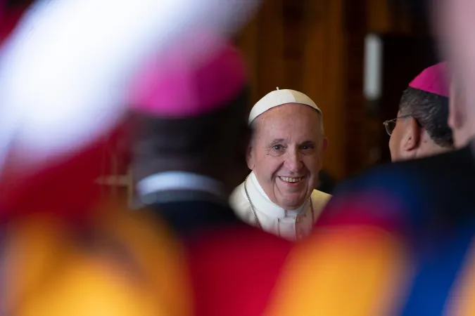 Papa Francesco al Sinodo | Papa Francesco durante uno degli incontri del Sinodo 2018 | Vatican Media / ACI Group