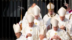 Papa Francesco nella processione di ingresso della Messa per le Canonizzazioni, Piazza San Pietro, 14 ottobre 2018  / Daniel Ibanez / ACI Group