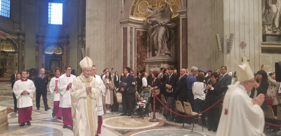 Il Cardinale Pietro Parolin all'inizio della celebrazione per la pace nella penisola coreana, San Pietro, 17 ottobre 2018 | AG / ACI Group 