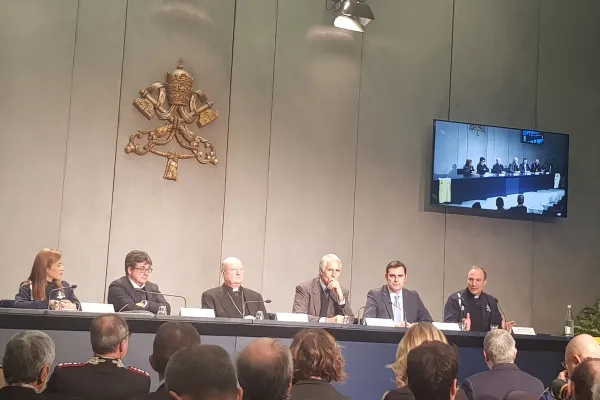 La presentazione di Athletica Vaticana in Sala Stampa della Santa Sede, 10 gennaio 2019 / AG / ACI Group