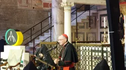 Il Cardinale Pietro Parolin durante il suo intervento al Festival delle Religioni, San Miniato, Firenze, 27 aprile 2019 / AG / ACI Group