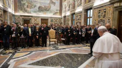 Papa Francesco incontra docenti e studenti del Pontificio Istituto Biblico, Sala Clementina, Palazzo Apostolico Vaticano, 9 maggio 2019 / Vatican Media / AC Group