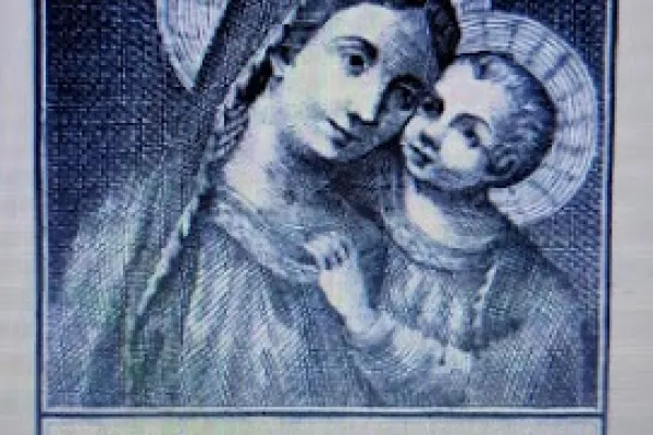 L'immagine di Maria Madre del Buon Consiglio nella chiesa di San Giovanni Battista a Sestri Ponente
 / cosebulgare.blogspot.com