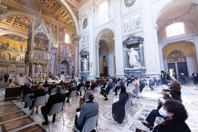 Missa Pro Europa | Un momento della Missa Pro Europa, Basilica di San Giovanni in Laterano, 9 maggio 2021 | Daniel Ibanez / ACI Group