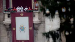 Papa Francesco durante l'Urbi et Orbi di Natale 2021 / Daniel Ibanez / ACI Group