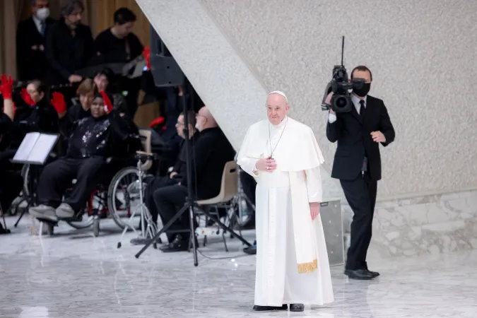 Papa Francesco, udienza generale | Papa Francesco durante l'udienza generale dell'1 dicembre 2021 | Daniel Ibanez / ACI Group