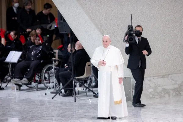 Papa Francesco durante l'udienza generale dell'1 dicembre 2021 / Daniel Ibanez / ACI Group