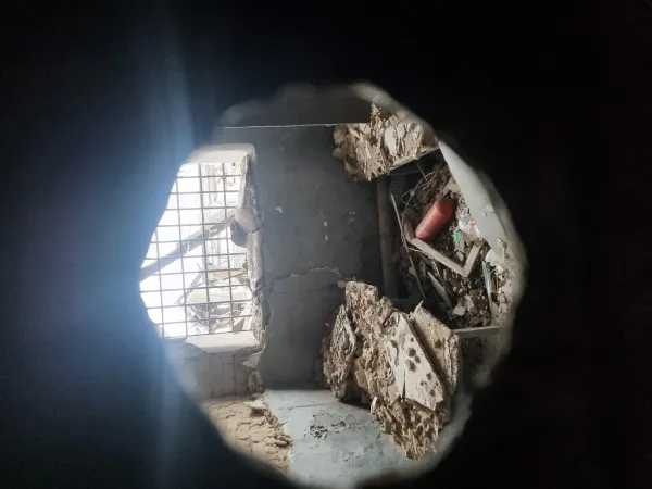 I sotterranei della stazione di polizia di Izium, dove le persone venivano torturate durante la presa della città | AG / ACI Group 