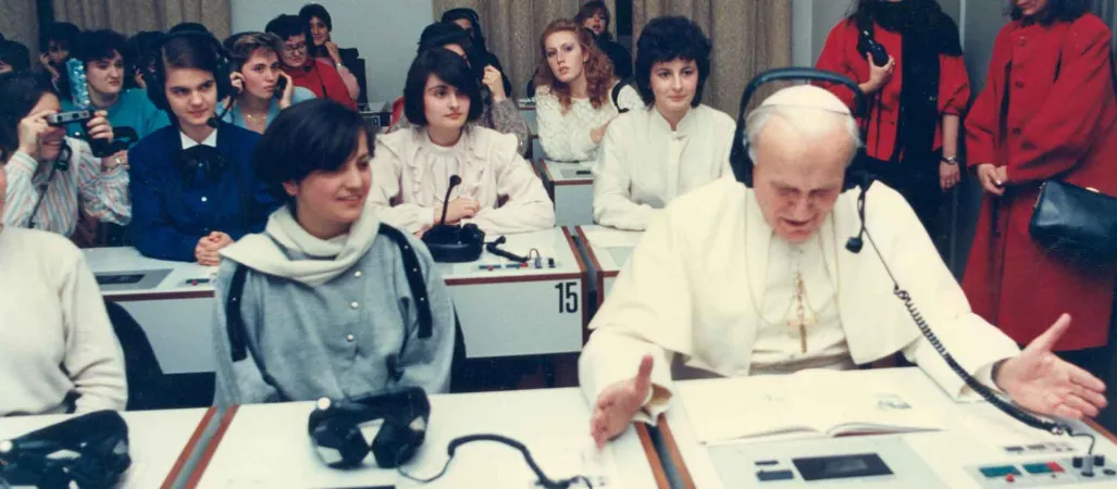 Giovanni Paolo II alla LUMSA nel 1985 |  | LUMSA
