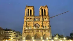 Una immagine di Notre Dame durante i lavori / FB