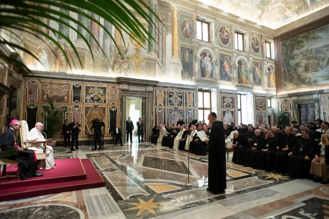 Il Papa con i benedettini |  | Vatican Media / ACI Group