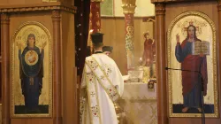 un momento della Divina Liturgia durante l'incontro dei vescovi dell'Est Europa di Rito Bizantino, Lungro, 14 - 17 giugno 2018 / CCEE 